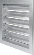 Repa Market 12" x 12" Inch Heavy Duty Exhaust Vent with Wire Mesh Screen - Air Intake Wall Louvered Vent Grille - Steel Outdoor HVAC Vent Register - HVAC Crawl Space Durable Air Gable Vent