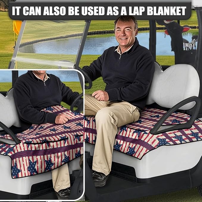 Golf Cart Seat Cushion Cover Featuring Durable Construction, Waterproof Layer and Comfortable Fabric for Outdoor Riding
