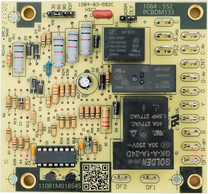 Upgrade PCBDM133S Defrost Control Board Replacement for Goodman & Amana Heat Pumps/Furnaces - Replaces PCBDM133S, Compatible with Multiple HVAC Systems