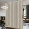 AJAZZ 100% Blackout Room Divider Curtains Screen Partitions, Blackout Sound Reducing Divider Room Panel for Doorway Glass Window Sliding Door Patio(Cream White, W100 x L84, 1 Pack)