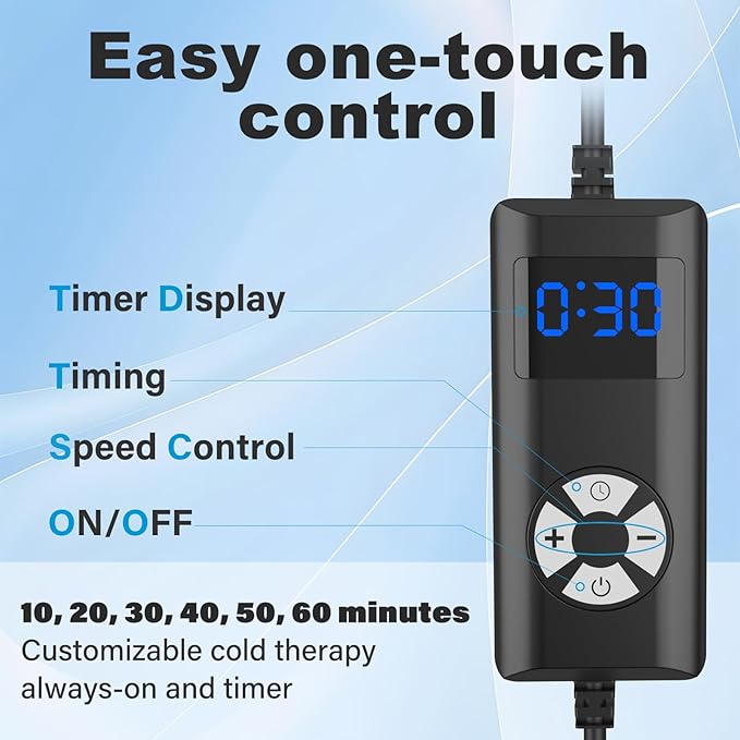 Ice Machine for Knee After Surgery for Post-Surgery Care, Cold Therapy Machine System for Knee and Joint Compression Pad, Strong Joint Compression Pad, Lightweight 6-Quart Cooler