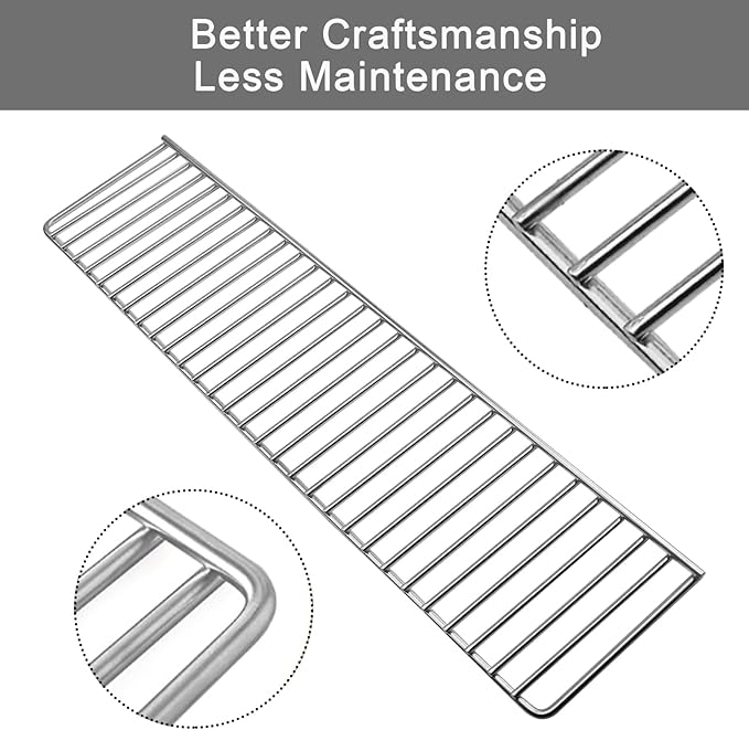 Grill Warming Rack for Bull 29.75" " Grills, Stainless Steel Grill Rack for Bull Angus Outlaw Lonestar or Other 30" Grill, Bull BBQ Replacement 30 Inch Grill Warming Rack, 47004
