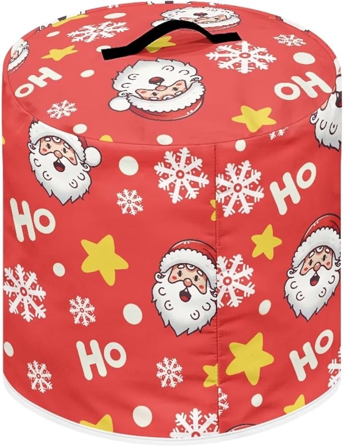 Ho Ho Ho Santa Claus Dust Cover Instant Pot and Extra Accessories Dust Proof Easy to Clean Pressure Cooker Cover Electric Appliance Cover Air Fryer Accessories with Storage Pocket SizeM