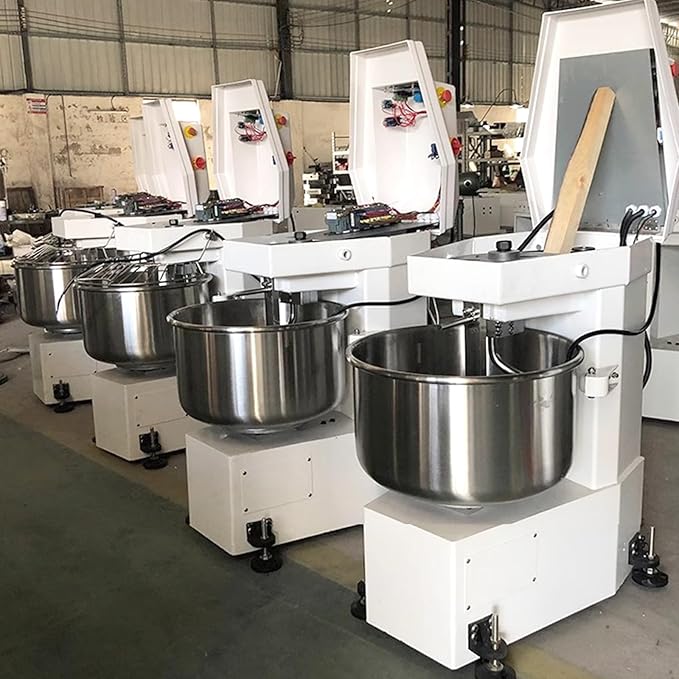 Commercial Dough Mixer Dual Rotating,31QT Two Speeds Mixing Dough Kneading Machine,Safety protection device & Timer Included,Electric Dough Kneading Machine for Restaurant Pizzeria