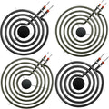 Masfrio MP15YA & MP21YA Electric Range Burner Element Set, 2x6" 1500W & 2x8" 2100W 230V Coils, Replacement for Maytag, Whirlpool, Kenmore, Amana, Norge Stoves (Fits Part# 484782, 5304431014, SU204)