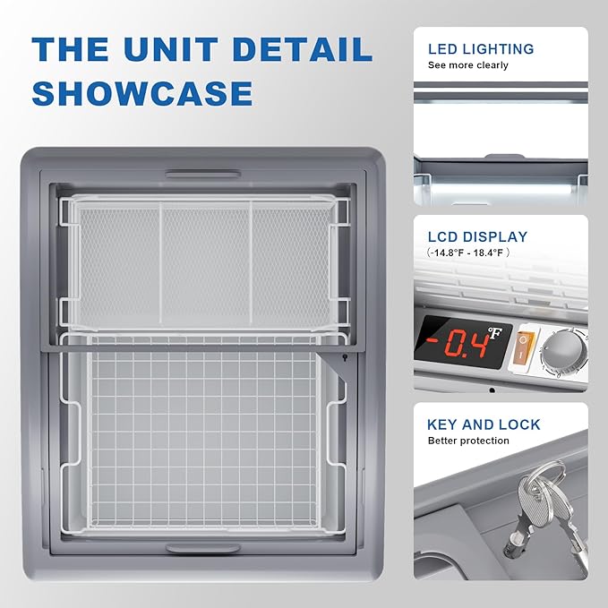 21''W Commercial Freezer Stainless Steel -14.8℉ ~18.4℉