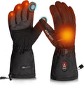 SNOW DEER Heated Gloves for Men Women - Rechargeable, Waterproof, Cut-Resistant with Touchscreen for Winter Outdoor Work Camping Warmer