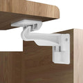 4 Pack Upgraded Invisible Baby Proofing Cabinet Latch Locks - No Drilling or Tools Required, Children Proof Cupboard Drawers Latches, Works with Most Cabinets and Drawers - Adhesive Easy Installation