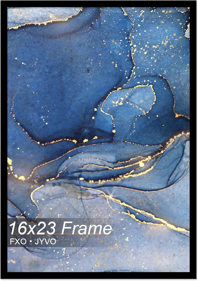 16x23 Picture Frame, Black Frame for 16 x 23 Inch Picture Poster Photo, Light Weight and High Transparent 16 by 23 Frame for Wall - 1 Pack/Black/16 x23
