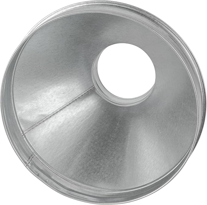 10" to 4" Inch Round Duct Reducer - Male Fit Galvanized Steel Pipe Increaser - Coupling for Round Duct Ventilation Systems - Heating & Cooling, HVAC