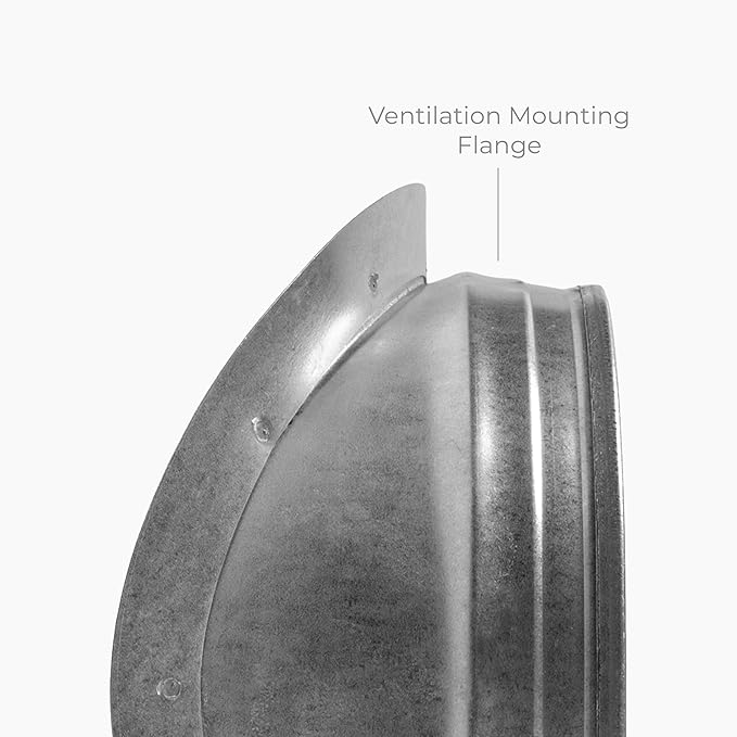Galvanized Steel Saddle Takeoff – Round 90 Degree Splitter for 10” Duct with 8" Outlet Branch Connector - Range Hood Duct Adapter - Heavy Duty Supply/Exhaust Air Ventilation Duct Work Collar