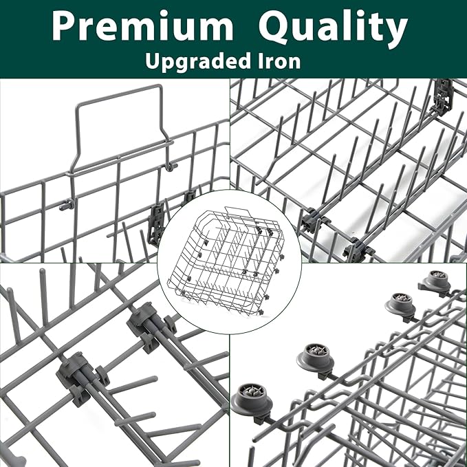 00770545 Dishwasher Lower Rack Replacement Parts for Bosch Ascenta Lower Basket 20.7’’ x 20.3’’ Crockery Drawer SHX3AR75UC SHE3ARF5UC/21 SHX84AAF5N 100 Series 24’’ Dishwasher Bottom Dishrack 1 Pack