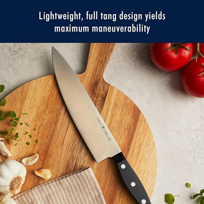 HENCKELS Statement Premium Quality 15-Piece Set with Block, Natural, Razor-Sharp, German Engineered Informed by 100+ Years of Mastery, Lightweight and Strong, Dishwasher Safe