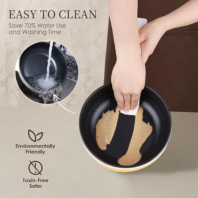 Audecook Hot Pot Electric, 1.7L Mini Electric Skillet Portable Nonstick Sauté Pan with Power Adjustment, Ramen Cooker Travel Multicooker for Steak/Soup/Egg/Oatmeal/Noodles (Tongs for Cooking Included)