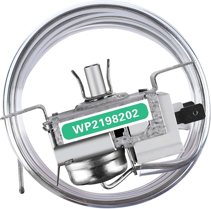 WP2198202 thermostat control, Ultra Durable wp2198202 refrigerator thermostat-Exact Fit for Whirlpool & Kenmore Refrigerators - Replaces 2161284 2198201 PS11739232 AP6006166