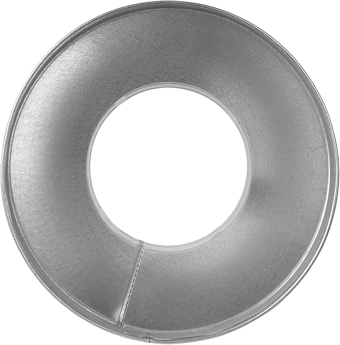 12"" to 5"" Inch Round Duct Reducer - Galvanized Steel Pipe Increaser - Coupling for Round Duct Ventilation Systems - Heating & Cooling, HVAC, Gray