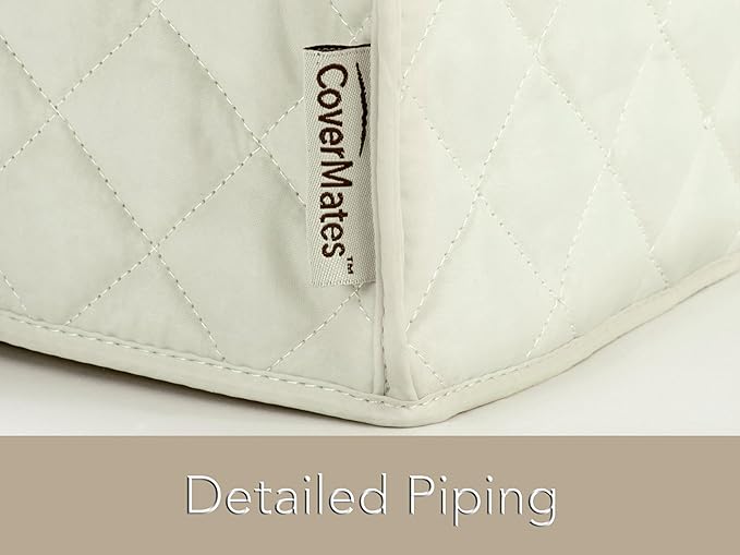 Covermates Keepsakes - Rice Cooker Cover - Dust Protection - Stain Resistant - Washable - Appliance Cover, Cream