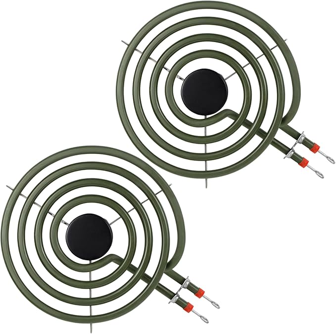 LXun Upgraded 2 Pack MP15YA 6" Electric Range Burner Element Unit Set, Electric Stove Burners Replacement for Kenmore & Maytag & Norge & Whirlpool, Fit MP22YA Range Stove Burner Top Surface Element
