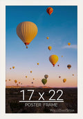 wallsthatspeak 17x22 White Picture Frame for Puzzles Posters Photos or Artwork