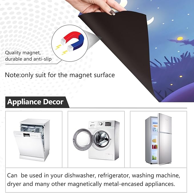 Halloween Ghosts Pumpkins Dishwasher Magnet Cover Sticker Magnetic Refrigerator Panel Front Door Fridge Microwave Decal