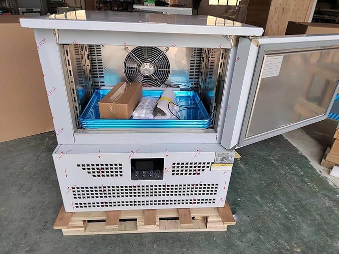 Kolice Commercial Heavy Duty 5 Trays Bakery Shock Freezing Blast Chiller & Freezer, Chest Freezer, Frozen Dough Blast Freezer for Restaurant, School Kitchen-Lowest Temperature -40°F(-40°C)