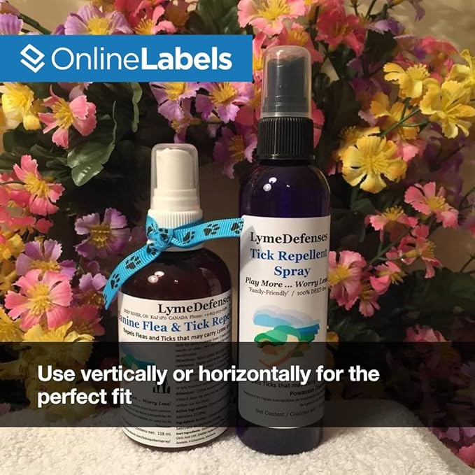 4 x 3.33 Rectangle Shipping Labels - Permanent, White Matte - Wine, Pallet Labels - 6-Up - Pack of 60 Labels, 10 Sheets - Inkjet/Laser Printers - Online Labels