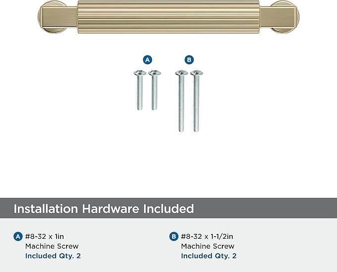 Amerock Ballard 3-3/4 inch (96mm) Center-to-Center Golden Champagne Cabinet Pull, BP37643BBZ