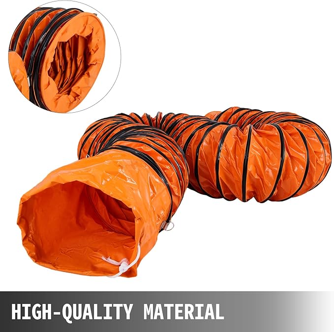 Vevor 32ft Duct Hosing PVC Flexible Ducting Hose for 12inch Utility Blower Ventilation Fan Exhaust Fan : Industrial & Scientific