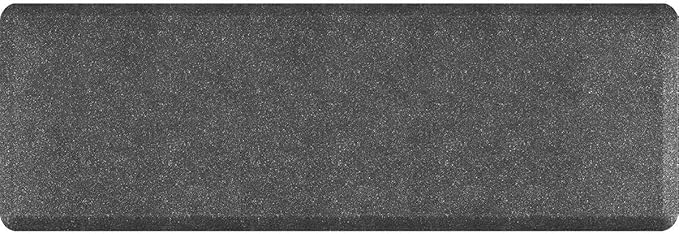 WellnessMats Granite Anti-Fatigue Mat - Comfort, Support & Style - Non-Slip, Non-Toxic - 6'x2'x 3/4"x 3/4" Granite Steel