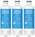 AQUA CREST DA97-17376B Replacement for Samsung DA97-08006C, HAF-QIN/EXP, RS27T5200SR, RF28T5001SR, RF24R7201SR, RF28R6201SR, AQF-FF45, Refrigerator Water Filter (Pack of 3)