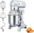 20Qt Commercial Food Mixer, Commercial Dough Mixer 1100W 3-Speeds Adjustable, Heavy Duty Electric Stand Mixer with Stainless Steel Bowl for Kitchenaid and Pizzeria (Simple)