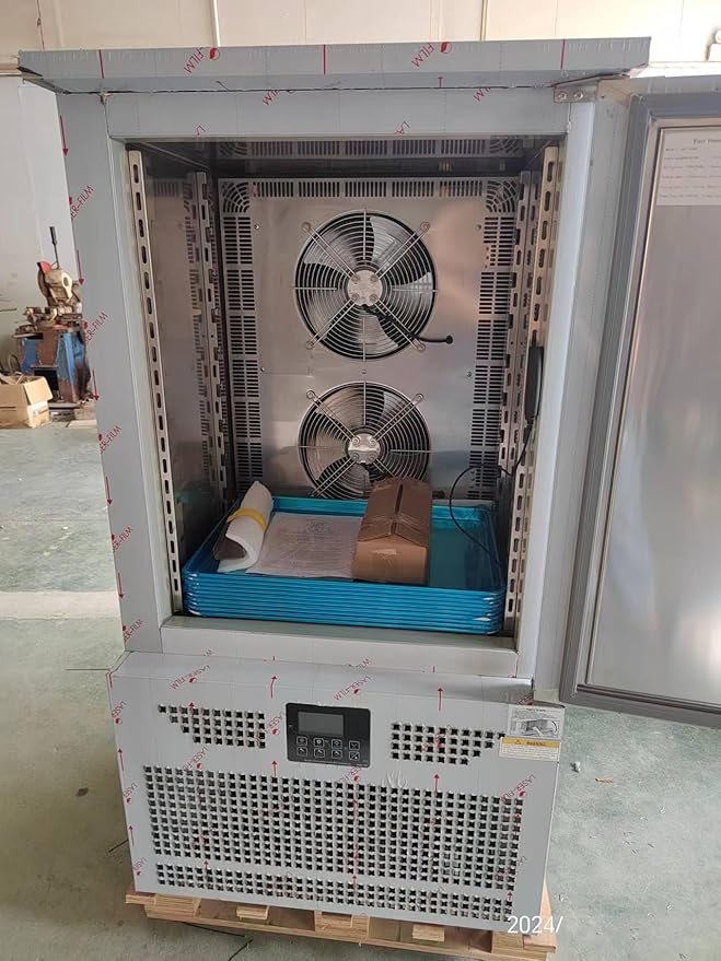 Kolice Commercial Heavy Duty 10 Trays Bakery Shock Freezing Blast Chiller & Freezer-Freezing Dough,Dumplings,Sea Food,Beef,Chicken-Lowest Temperature -40°F in Hotel,Restaurant,Bakery.School