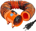 16 in Two Speed Utility Blower Exhaust Fan with 32.8 ft Duct, 3500 r/min & 3500 CFM Heavy Duty Blower Fan, High Velocity Low Noise Extraction and Ventilation Fan with Duct Hose