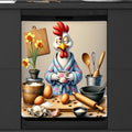 Rooster Funny Egg Flower Dishwasher Magnet Cover for The Front Dishwasher Door Cover Panel Decals Magnetic Refrigerator Cover for Kitchen Farmhouse Home Decor 23 X 26 in