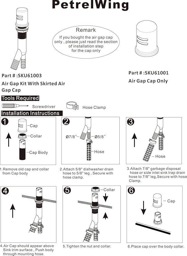 Dishwasher Air Gap Cover only, Skirted, Replacement air gap dishwasher,Solid Brass, Polished Chrome Finish
