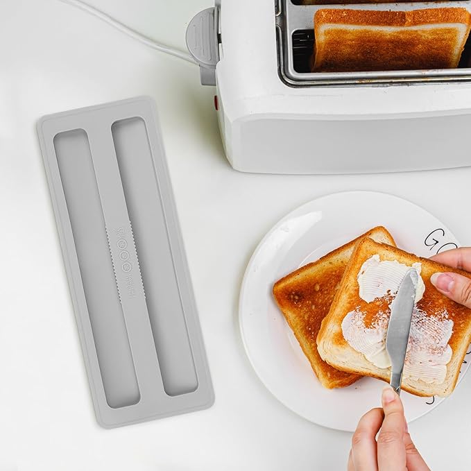 Toaster Lid Cover Replacement 1pcs Silicone Breakfast 2 Slices Bread Machine Cover Electric Toaster Upper for Machine Part Accessories(grey)