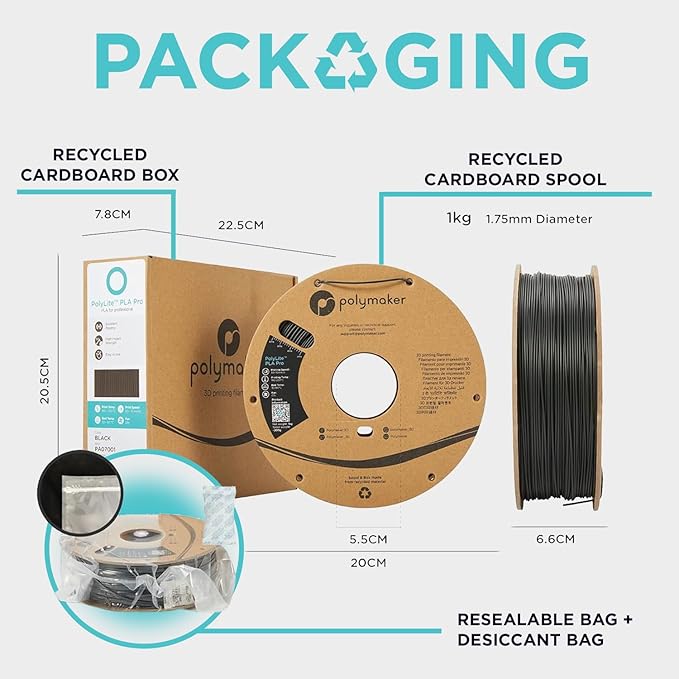 Polymaker ABS Filament 1.75mm Blue, 1kg 3D Printing Filament, PolyLite ABS 3D Printer Filament, Heat Resistant, Strong & Durable, Dimensional Accuracy +/- 0.03mm
