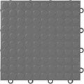 IncStores FlooringInc's Nitro 12"x12" Snap-Together Garage Flooring Tiles, Non-Slip Interlocking Plastic Floor Mat, Garage Organization & Storage, Coin Pattern, Graphite, 52 Tiles, 52 Sq/Ft