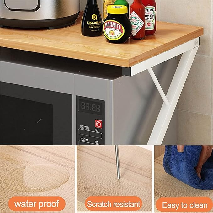 Kitchen Microwave Counter Stand,Expandable 2 Tier Microwave Oven Rack,Kitchen Microwave Counter Top Rack,Metal Toaster Oven Shelf,Space Saving Kitchen Storage Rack,54 * 35 * 34.5cm