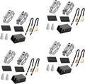 4 Pack 330031 Range Burner Receptacle Kit ERR117 Surface Element Plug-in Block Kit Fit for Whirl-Pool Ken-More Frigi-daire Stove, Replaces WB17X210 5303935058 814399 WB17X210 by Fetechmate
