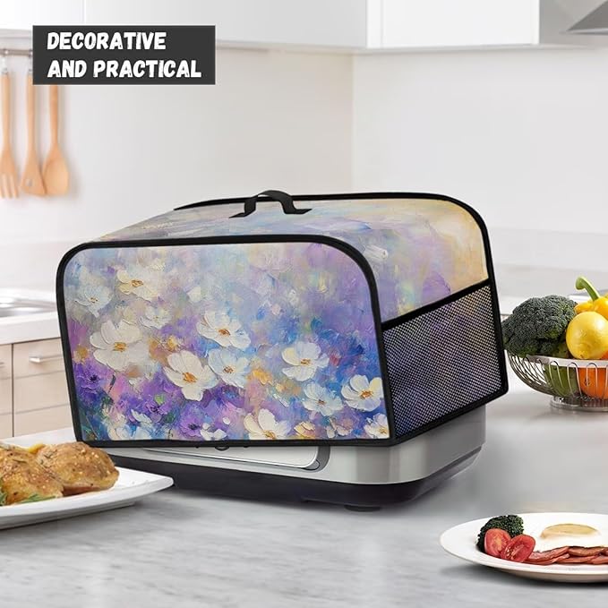 Fashion Flower 6-8 Qt Slow Cooker Dust Cover - Compatible with 6-8 qt Slow Cooker - Kitchen & Living Room Decor