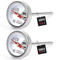 Mini Custom Poultry Meat Thermometer Steak Thermometer for Grilling Instant Read Cooking Thermometer Stainless Dial Steel for Beef, Pork and Chicken 2pcs