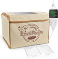 Folding Bread Proofing Box with Digital Temp Controller & 99H Timer and Metal Rack Multi-tier Insulated Collapsible Proofers for Sourdough, Pizza, Bread Baking, Yogurt, Kombucha