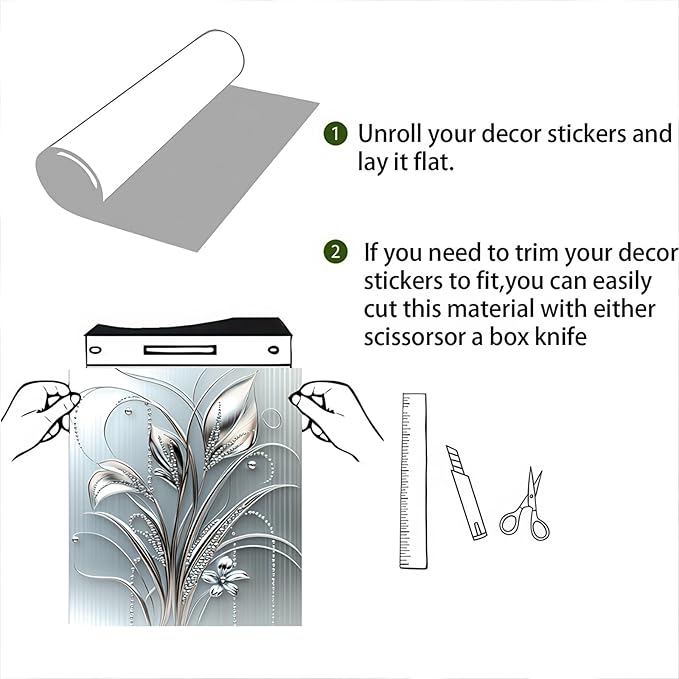 Grey Metal Silver Flower Leaf Pattern Magnetic Dishwasher Cover Sheet Polishing Dishwasher Skin Decor Anti-Scratch Kitchen Decorative Magnetic Stickers Fridge Refrigerator Panel 23x26 Inch