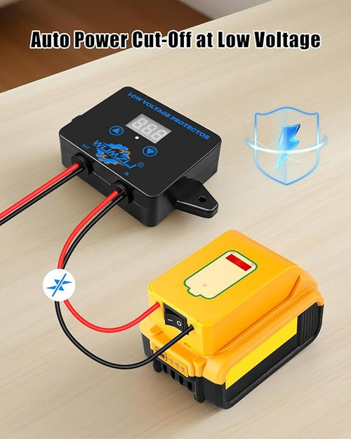 12V-36V DC Digital Low Voltage Protection Module with Display, Over Discharge Cut-Off Switch for Battery Protection Voltage Monitoring and Disconnect