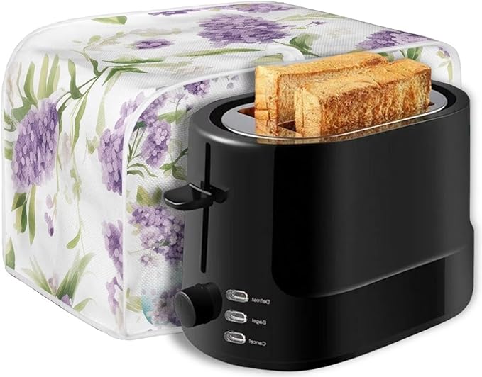 Easter Egg Bunny Print Toaster 4 Slice Cover Dust Fingerprint Protection Universal Size Kitchen Appliance Waterproof Cover