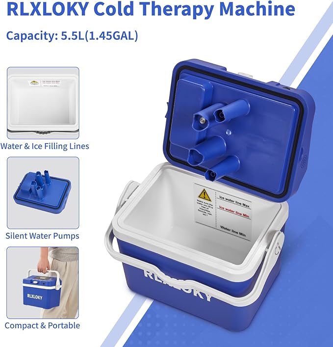 3.0 Cold Therapy Unit,Ice Machine for Knee After Surgery, Cold Therapy Machine for Knee,Cold Therapy System with Loop Mode