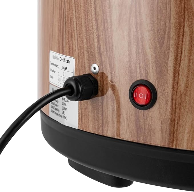 120 Cup Commercial Rice Warmer (Not Cooker), 24.3 QT Big Rice Warmer, Food Soup Sushi Warmers, Constant Temp. 154°F and 161°F, 110W, Non-Stick Inner Pot