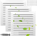 Gable Vents (10" x 10" 3Pcs) Aluminum Walls, Lofts, Garages more, More with Screens, Metal Shed Vents, Outdoor Houses, Loft Ceiling Reinforcement, Square Vents, Blinds, Exterior Grille(White)