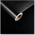 CRE8TIVE Brushed Black Stainless Steel Contact Paper for Appliances 24"x118" Black Peel and Stick Wallpaper Metallic Heat Resistant Waterproof Self Adhesive Vinyl for Kitchen Dishwasher Fridge Cabinet